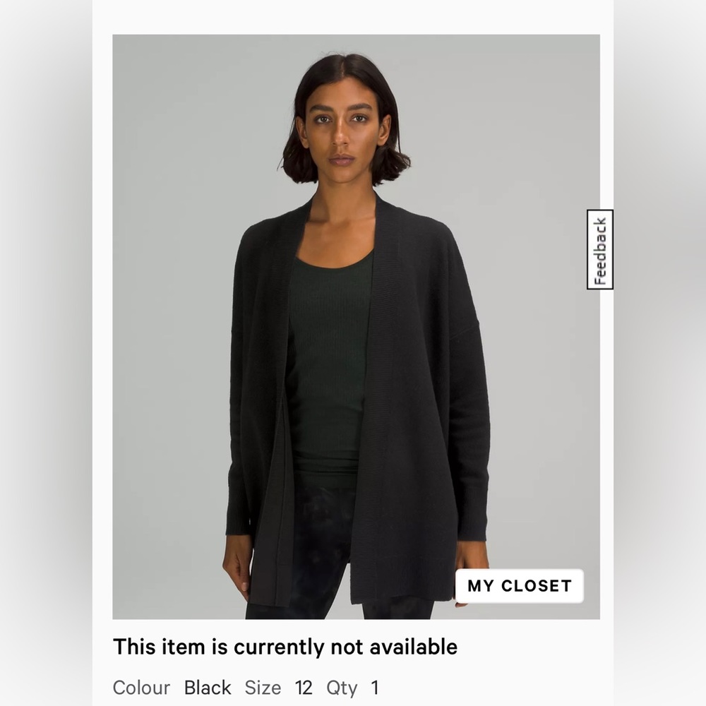 Lululemon Merino Wool Honeycomb Wrap